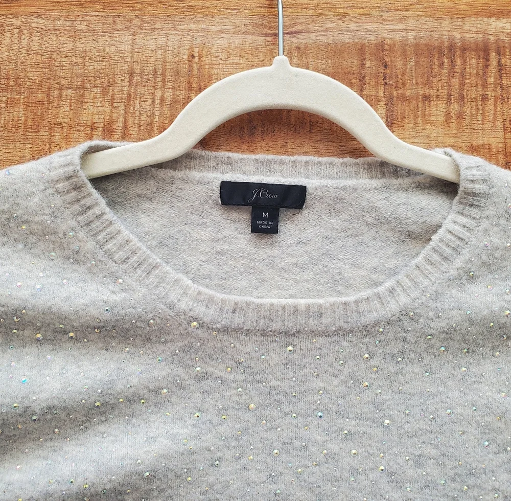 J.CREW Gemstone Sweater in Supersoft Yarn Size Medium Wool Blend